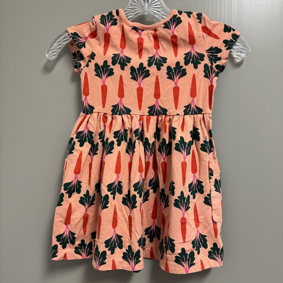 Hanna Andersson Easter Print Play Dress with Pockets Clover’S Carrots Size 4 - Picture 3 of 6